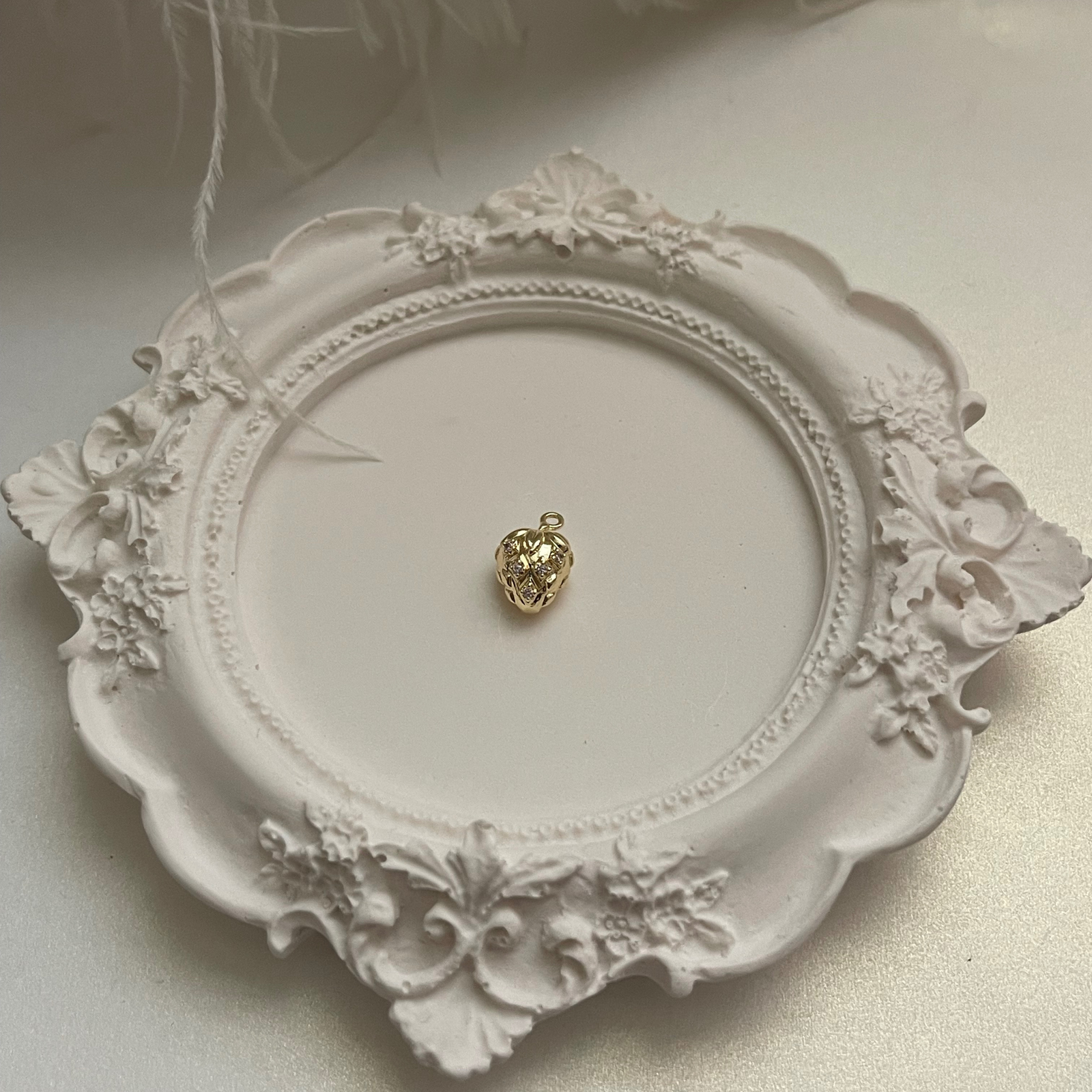 Tiny Strawberry Charm