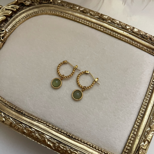 Hazel Charm Hoops