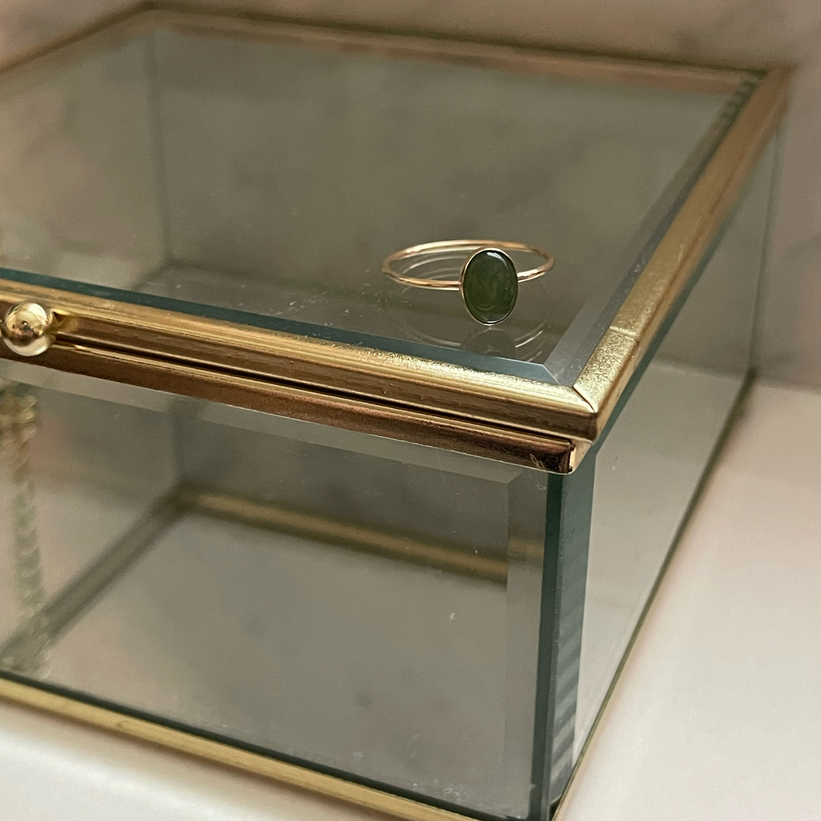 Nephrite Jade Ring Size 8 - Image 6