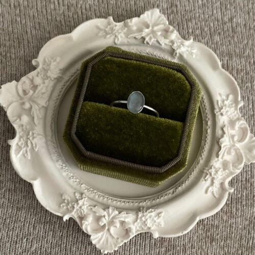 Blue Australian Opal Ring - Size 7