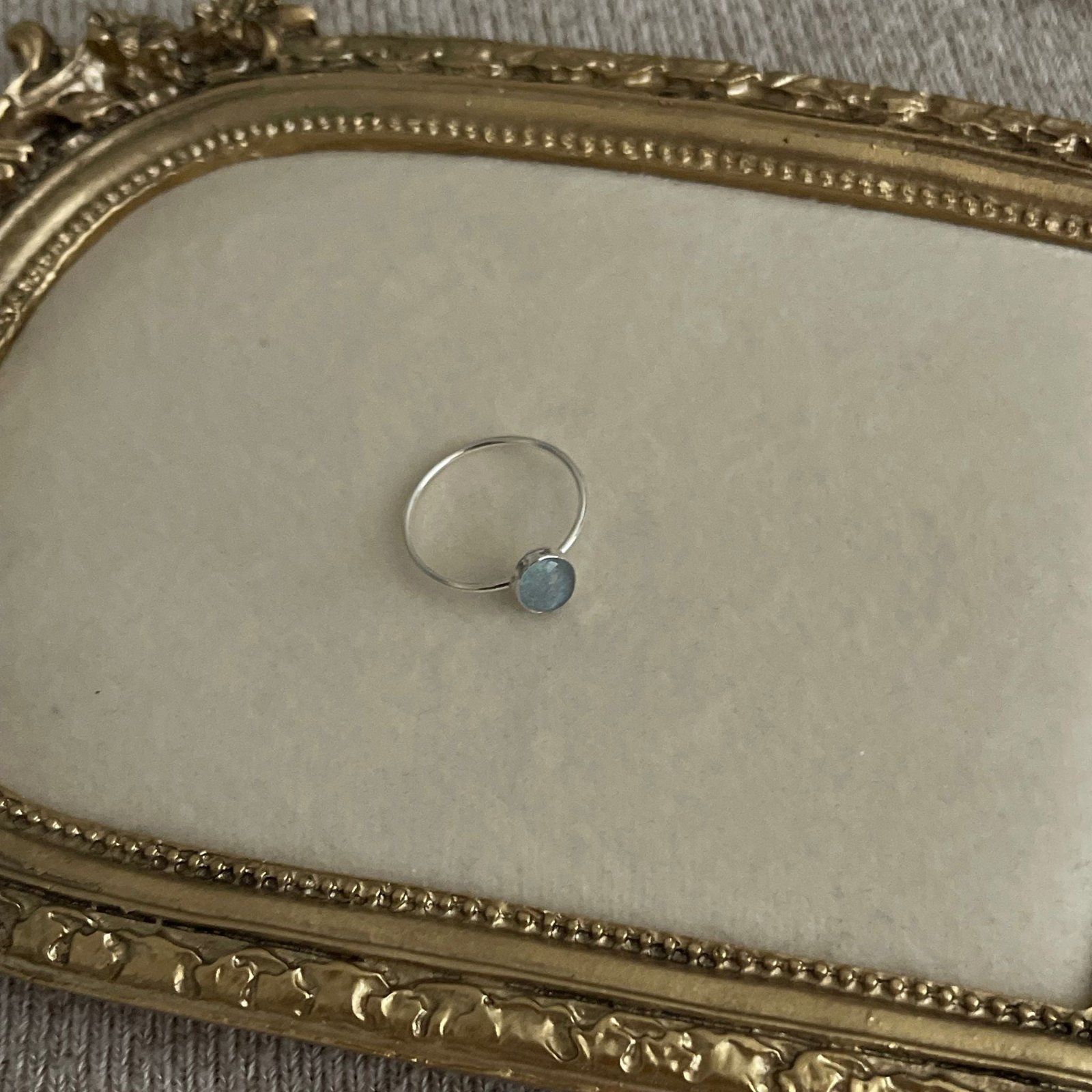 Blue Australian Opal Ring - Size 7 - Image 4